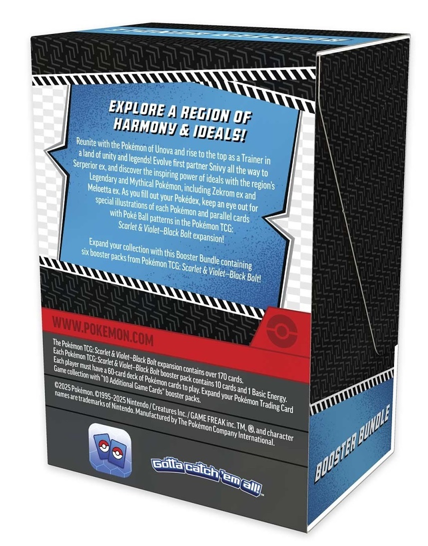 Pokemon Scarlet & Violet - Black Bolt Booster Bundle (6 packs)